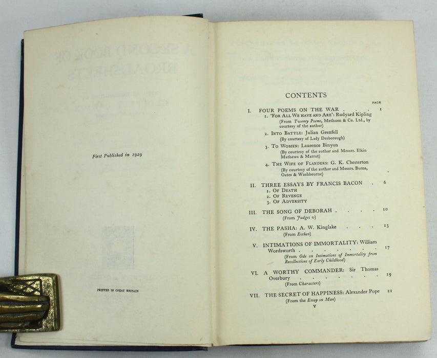 A Book of Broadsheets & A Second Book of Broadsheets, Geoffrey Dawson, 1928-1929