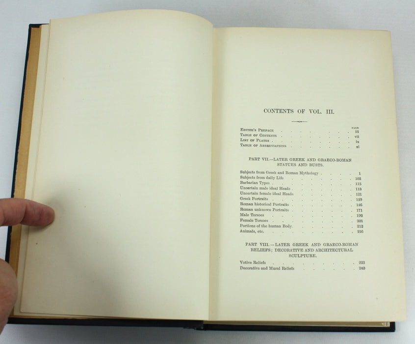 A Catalogue of Sculpture in the Department of Greek and Roman Antiquities, British Museum, A.H. Smith, Vol. III, 1904