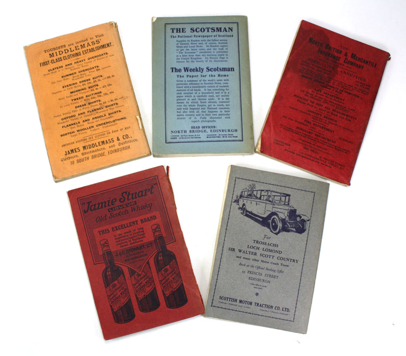 A Collection of 5 Early Tourist Guides to Edinburgh, 1900-1934