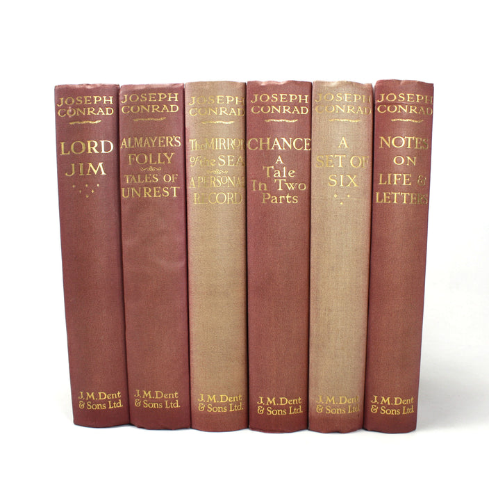 A Collection of 6 'Uniform Edition' Joseph Conrad works, J.M. Dent & Sons, 1923-1926