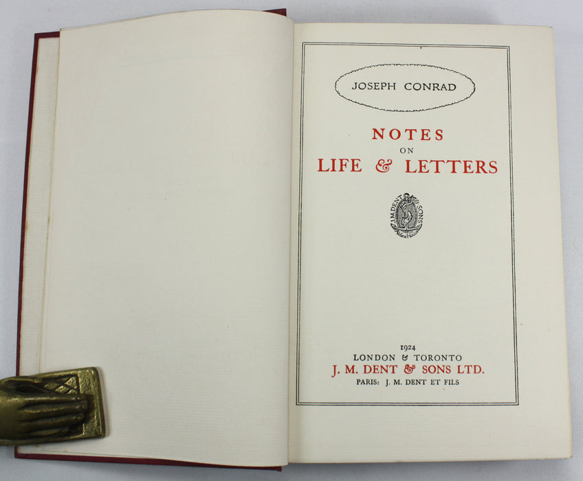 A Collection of 6 'Uniform Edition' Joseph Conrad works, J.M. Dent & Sons, 1923-1926
