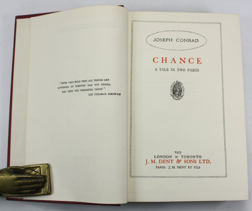 A Collection of 6 'Uniform Edition' Joseph Conrad works, J.M. Dent & Sons, 1923-1926
