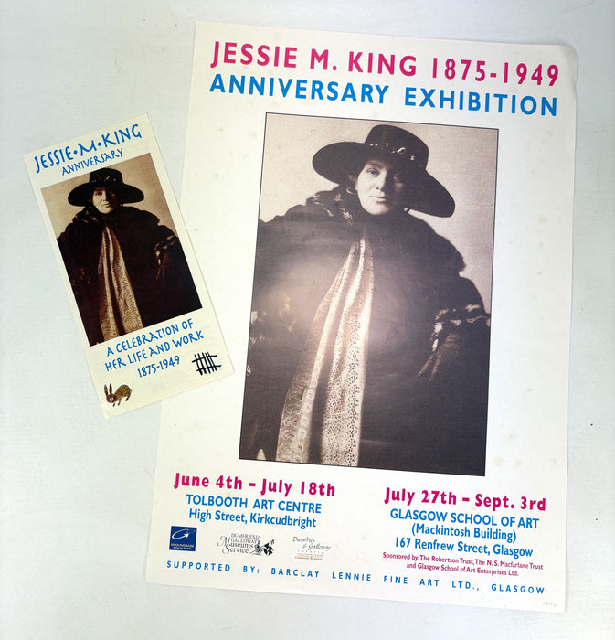 A Collection of Jessie M. King Ephemera; Posters, leaflets, cuttings, articles, cards etc., 1980s-2000s