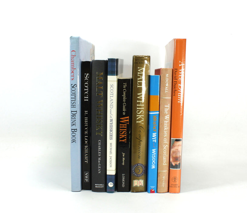 A Collection of Scotch Whisky Books, Malt Whisky Guides (including one signed copy)