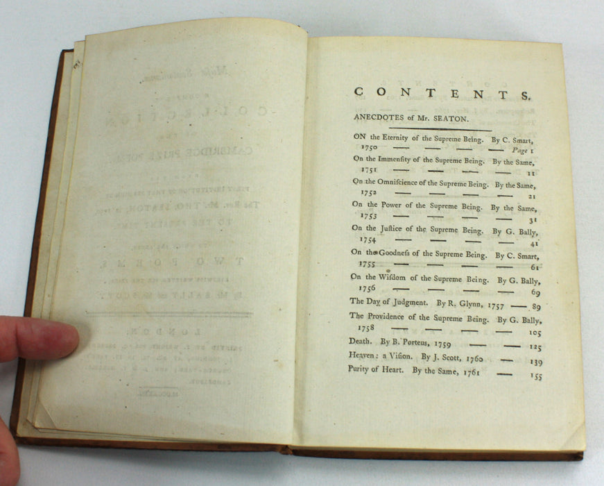 A Complete Collection of The Cambridge Prize Poems, Rev. Thomas Seaton, 1772