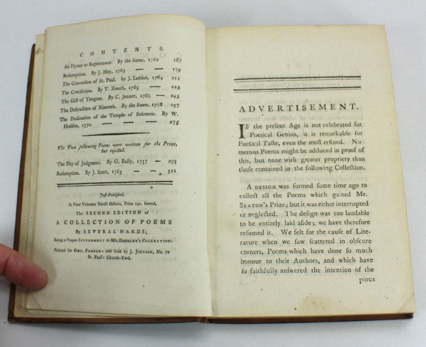 A Complete Collection of The Cambridge Prize Poems, Rev. Thomas Seaton, 1772