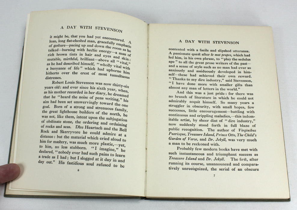 Days with the Great Writers; A Day with Robert Louis Stevenson, by Maurice Clare, c. 1910