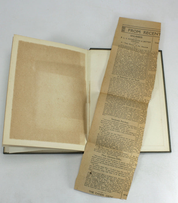 Days with the Great Writers; A Day with Robert Louis Stevenson, by Maurice Clare, c. 1910