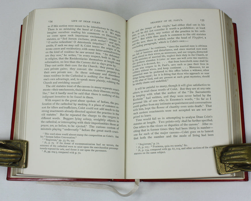 A Life of John Colet, Founder of St. Paul's School, J.H. Lupton, 1909, in St. Paul's Leather Prize Binding