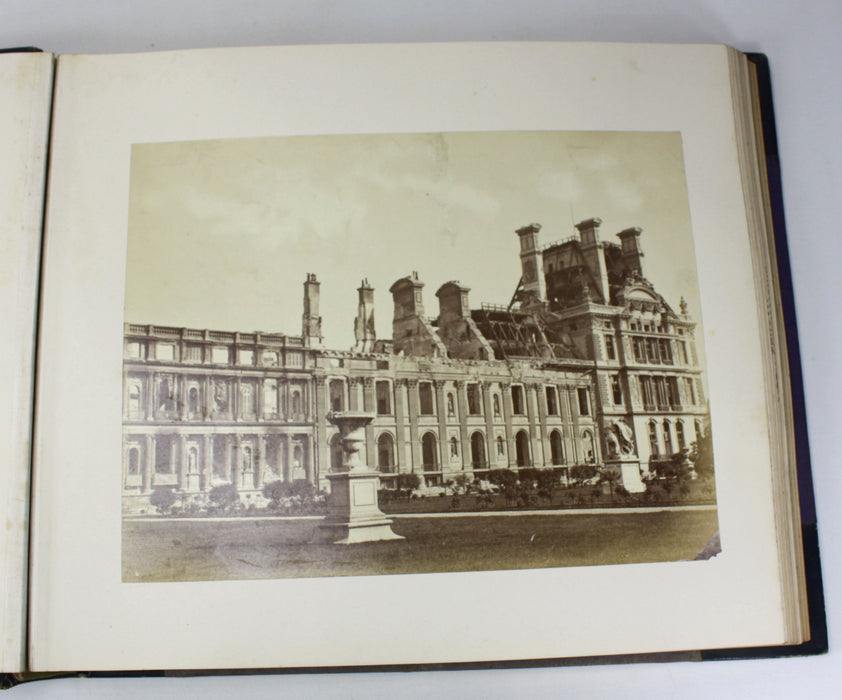 A Pair of Grand Tour Photo Albums from 1872 with Albumen Prints of France and Italy.