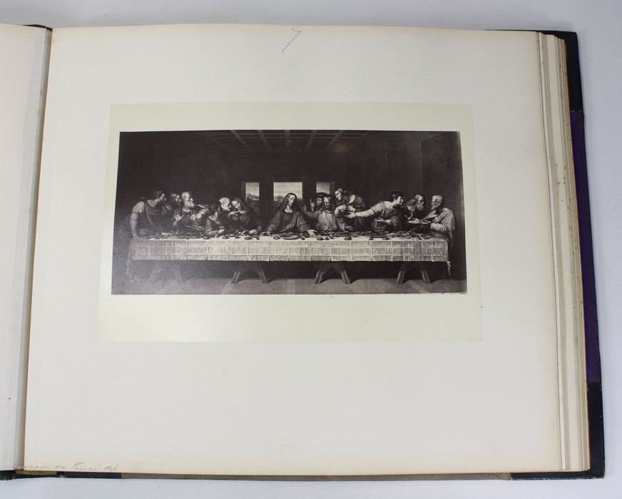 A Pair of Grand Tour Photo Albums from 1872 with Albumen Prints of France and Italy.