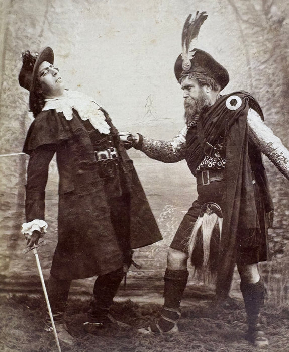 A Remarkable 1884 Scottish Album of Cabinet Card Photography by J. Dryburgh; Character Photographs from the Great National Drama of Rob Roy or Auld Langsyne