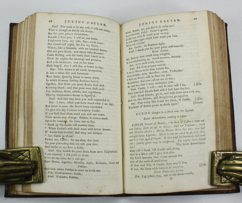 A Sammelband of 5 Shakespeare Plays, 1750s; King Lear; Hamlet; Julius Caesar; Romeo and Juliet; & Othello.