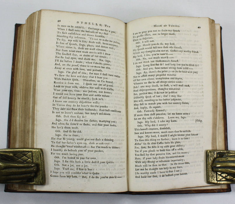 A Sammelband of 5 Shakespeare Plays, 1750s; King Lear; Hamlet; Julius Caesar; Romeo and Juliet; & Othello.