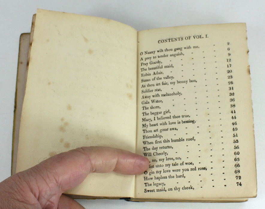 A Selection of Scots, English and Irish Songs with Accompaniments for the Piano-Forte. Pocket Book c. 1821.
