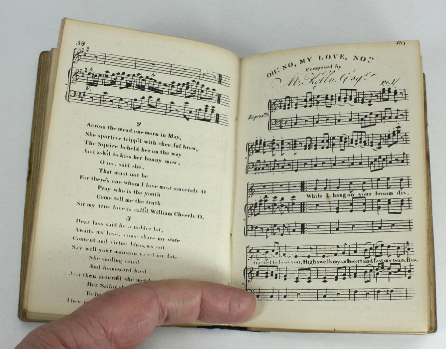 A Selection of Scots, English and Irish Songs with Accompaniments for the Piano-Forte. Pocket Book c. 1821.