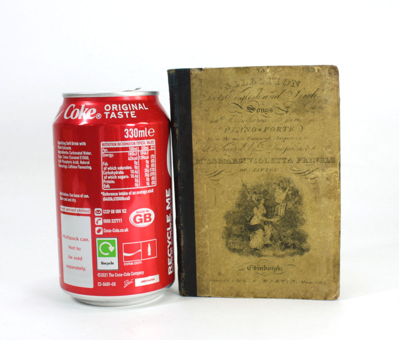 A Selection of Scots, English and Irish Songs with Accompaniments for the Piano-Forte. Pocket Book c. 1821.
