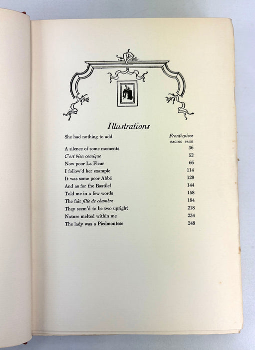 A Sentimental Journey through France and Italy, Laurence Sterne, John Lane The Bodley Head, 1929