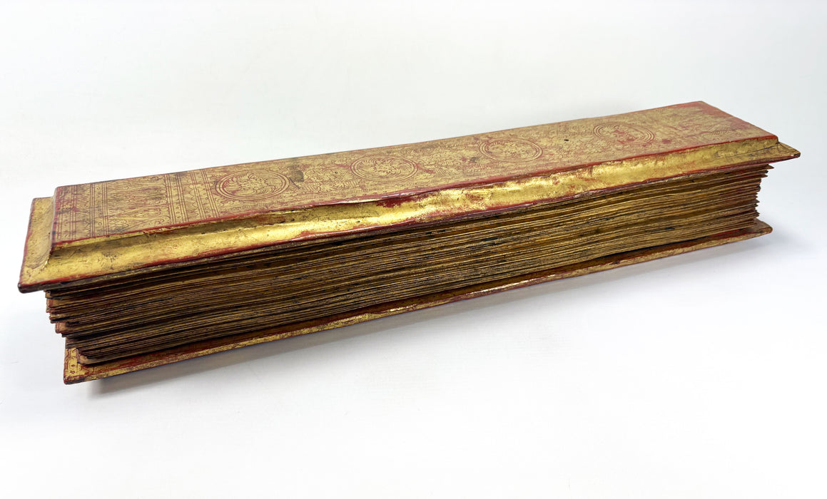 A Truly Outstanding Burmese Kammavaca Buddhist manuscript; 60 Leaves, Late Konbaung Dynasty: circa 1850-1885.