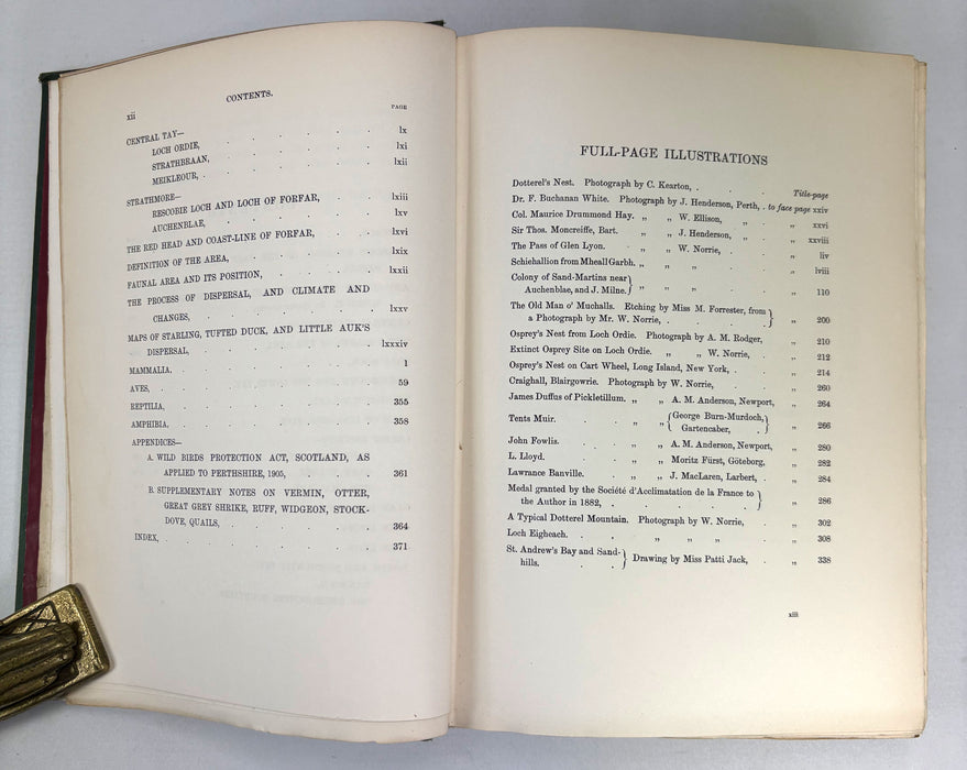 A Vertebrate Fauna of Scotland; A Fauna of the Tay Basin and Strathmore, J.A. Harvie-Brown, 1906