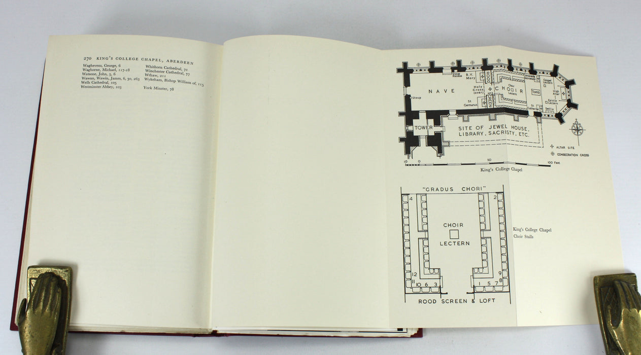 Aberdeen University; King's College Chapel Aberdeen; Its Fittings, Ornaments and Ceremonial in the Sixteenth Century, Francis C. Eeles, 1956