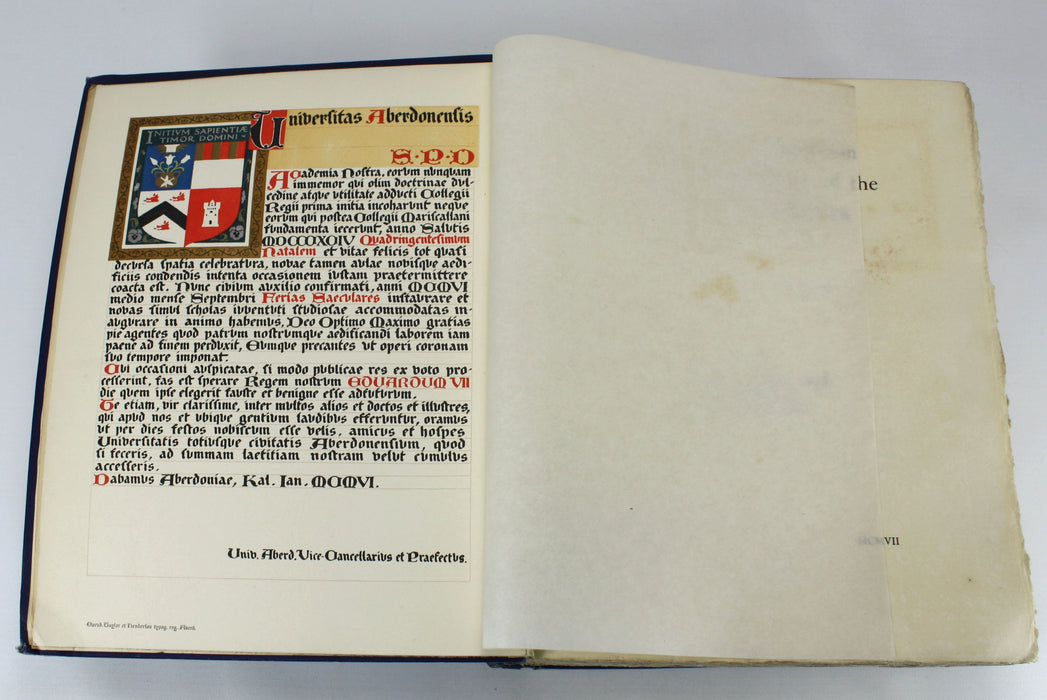 Aberdeen University; Record of the Celebration of the Quatercentenary of the University of Aberdeen, P.J. Anderson, 1907