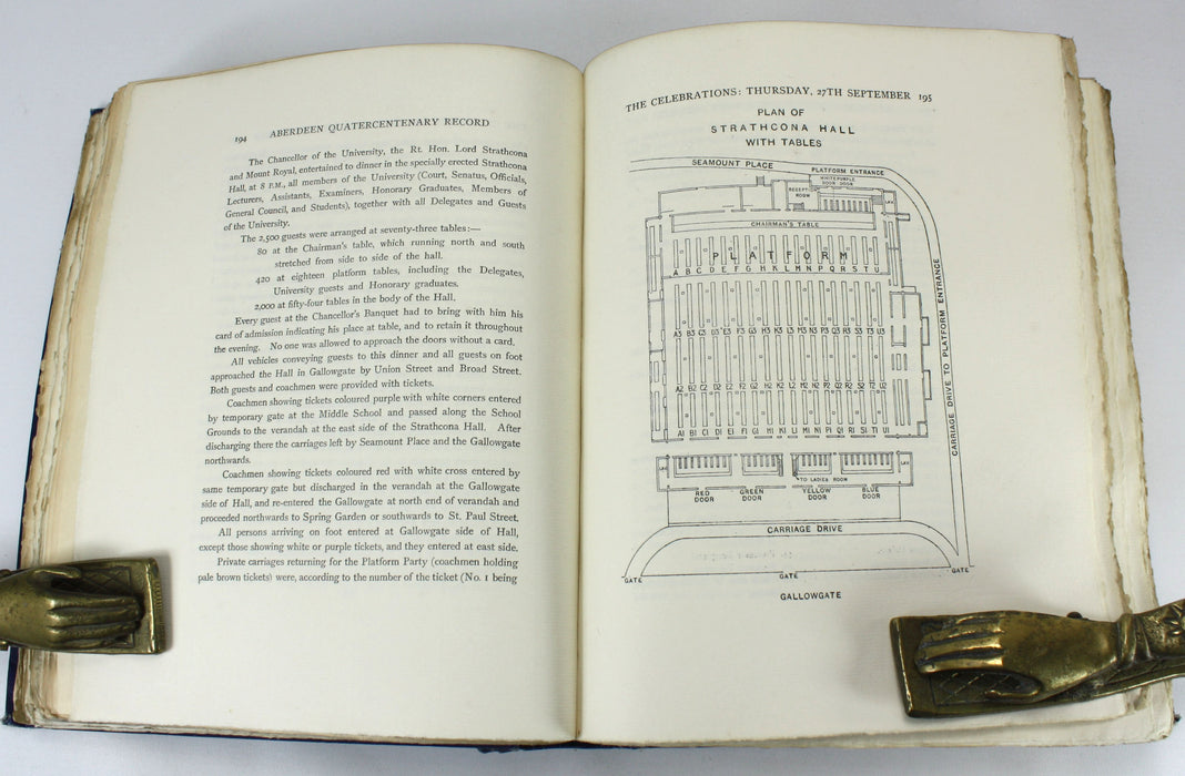 Aberdeen University; Record of the Celebration of the Quatercentenary of the University of Aberdeen, P.J. Anderson, 1907