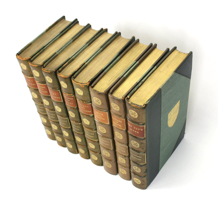 A collection of 8 works by Rudyard Kipling, Macmillan, 1904-1926, including Eton College prize bindings and some 1st editions