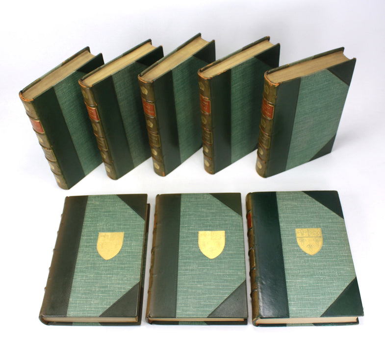 A collection of 8 works by Rudyard Kipling, Macmillan, 1904-1926, including Eton College prize bindings and some 1st editions