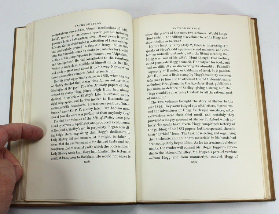 After Shelley; The Letters of Thomas Jefferson Hogg to Jane Williams, Sylva Norman, 1938