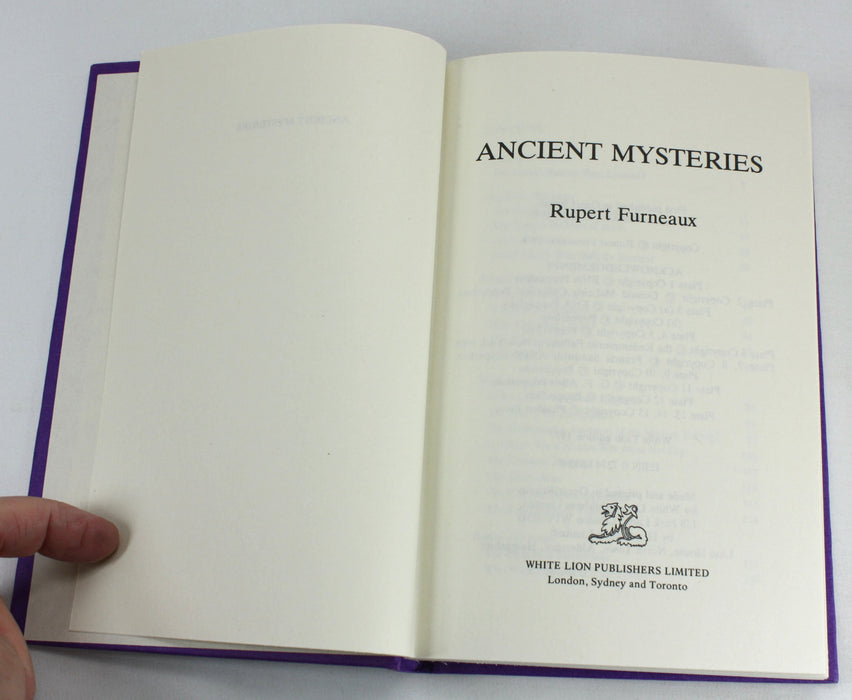 Ancient Mysteries, Rupert Furneaux, 1977.