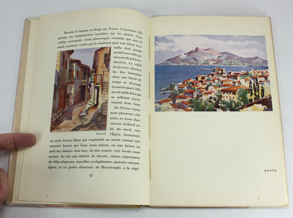 Aquarelles de Grece, F. Perilla, Editions Perilla Athenes, 1943