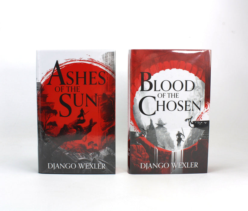 Burningblade & Silvereye 1 & 2; Ashes of The Sun & Blood of The Chosen, Django Wexler, Signed and Numbered Limited Editions