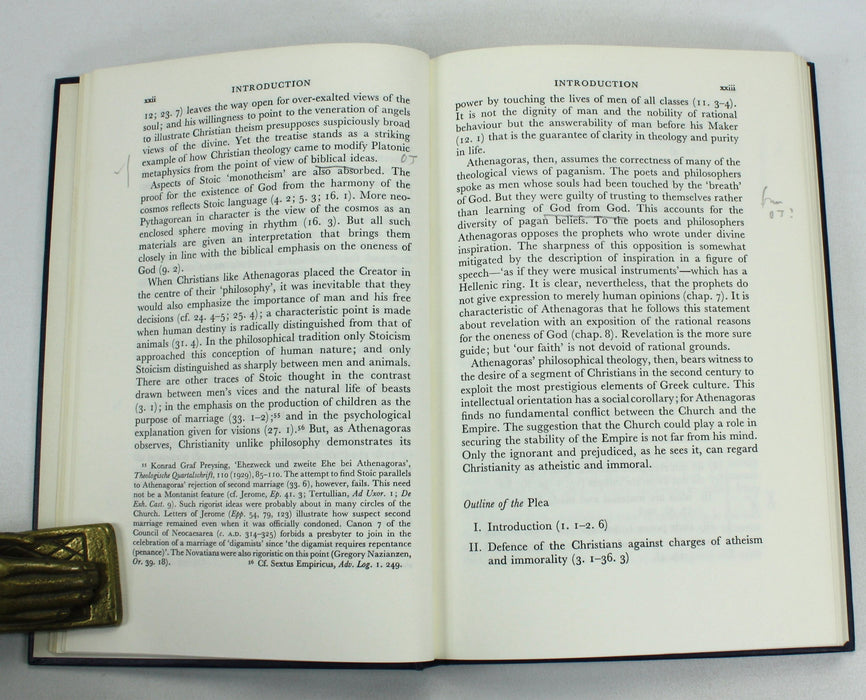 Athenagoras; Legatio and De Resurrectione, William R.Schoedel, Oxford, 1972