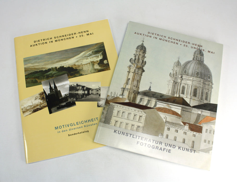 Auction Catalogues; Dietrich Schneider-Henn; Auktion in Munchen, 25 - 26 Mai 2011, Motivgleichheit in den diversen Kunsten, Kunststliteratur und Kunst, Fotografie.