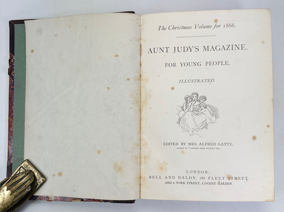 Aunt Judy's Magazine for Young People, Illustrated, 1866-1867, 2 Volumes, ed. Mrs Alfred Gatty