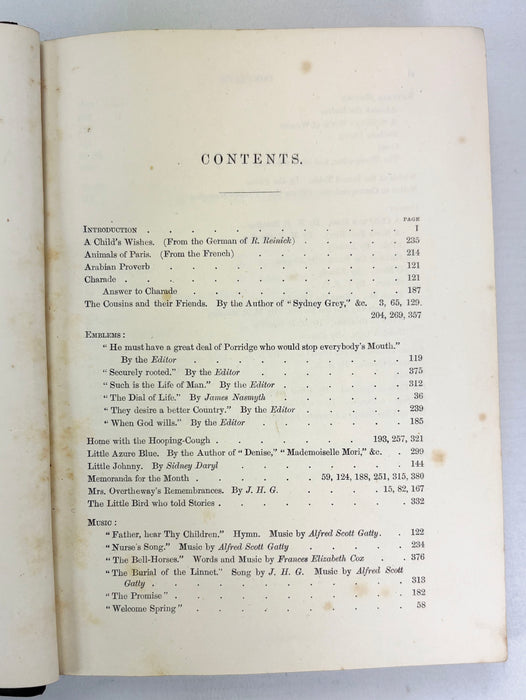 Aunt Judy's Magazine for Young People, Illustrated, 1866-1867, 2 Volumes, ed. Mrs Alfred Gatty