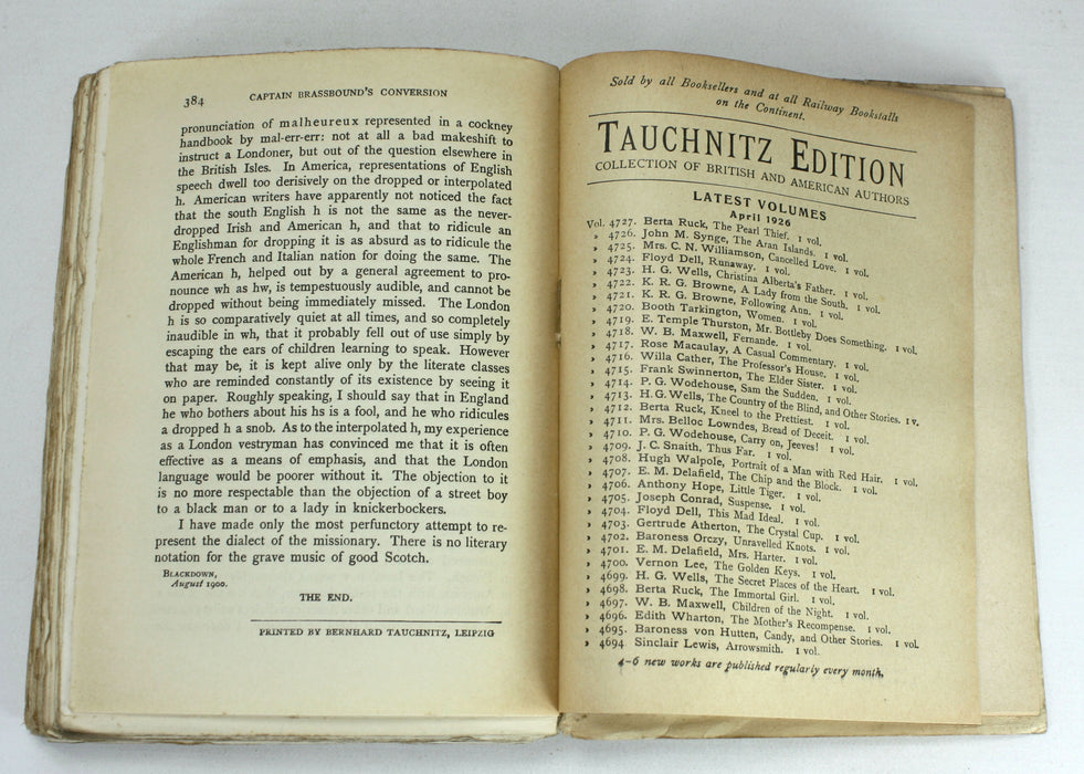 Bernard Shaw; Collection of 12 Tauchnitz Editions of his Plays, from 1914 - 1922