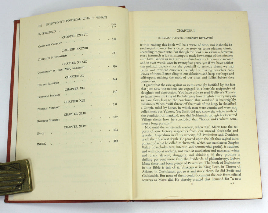 Bernard Shaw; Everybody's Political, What's What? 1944, 1st