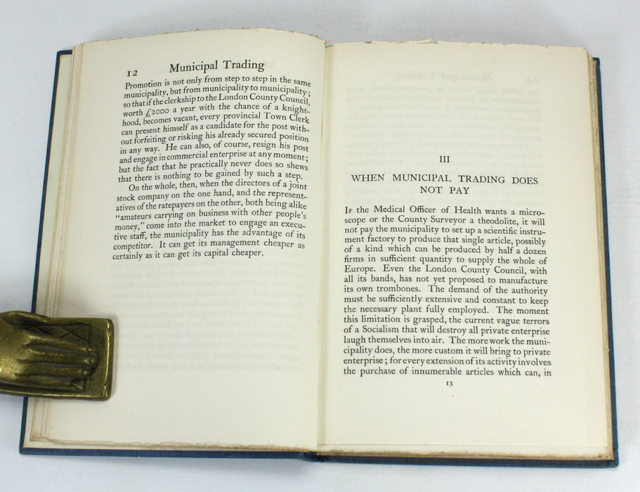 Bernard Shaw; The Common Sense of Municipal Trading, 1904, 1st
