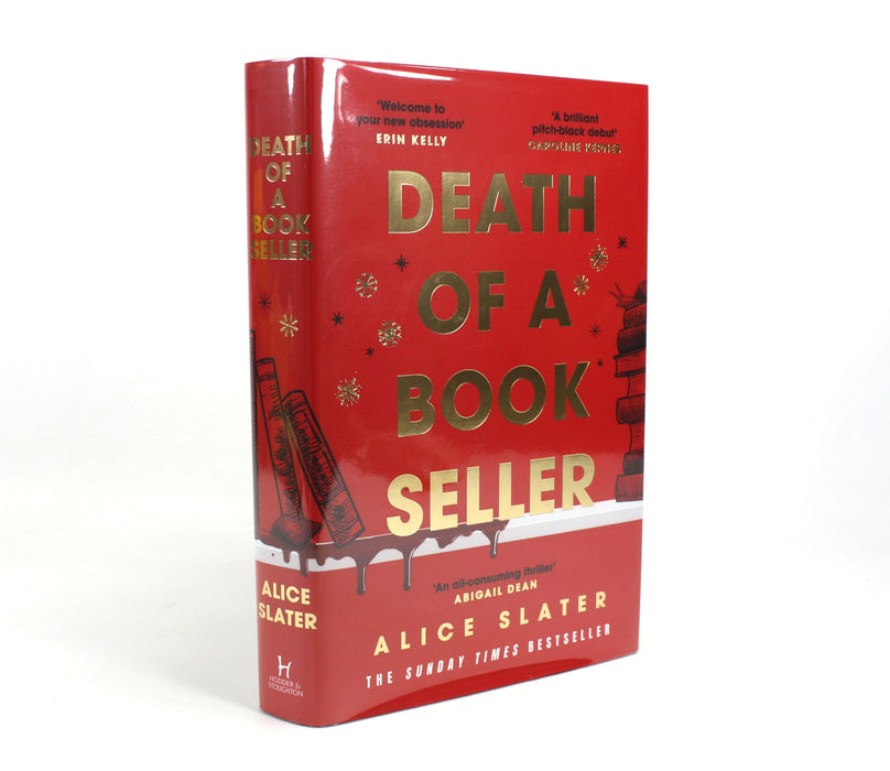 Bibliomystery; Death of a Bookseller, Alice Slater, Signed. Collector's Gift Hardback first edition.