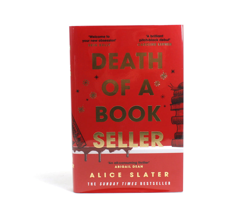 Bibliomystery; Death of a Bookseller, Alice Slater, Signed. Collector's Gift Hardback first edition.