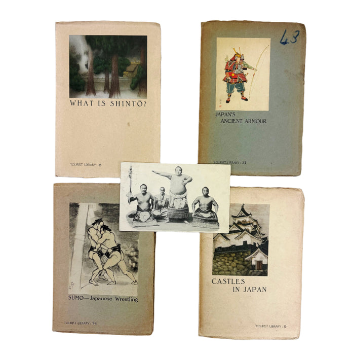 Board of Tourist Industry; Japanese Government Railways; Collection of 4 Tourist Guides; What is Shinto?; Castles in Japan; Japan's Ancient Armour; & Sumo - Japanese Wrestling, 1935-1940
