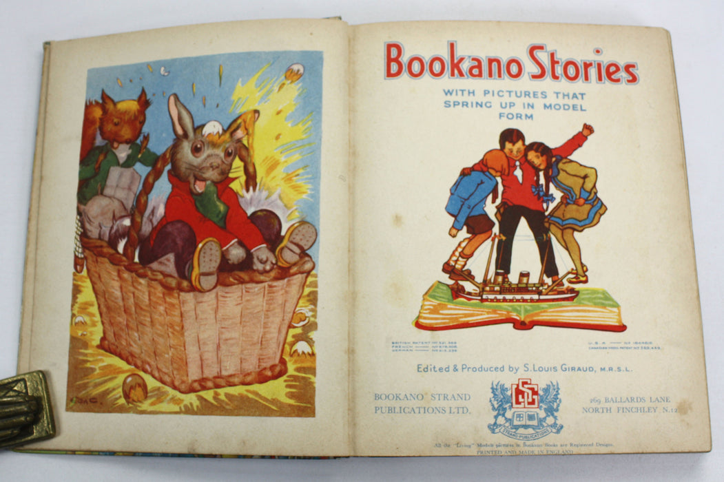 Bookano Stories No. 17; With Pictures That Spring Up in Model Form, c. 1950, with charming pop-ups