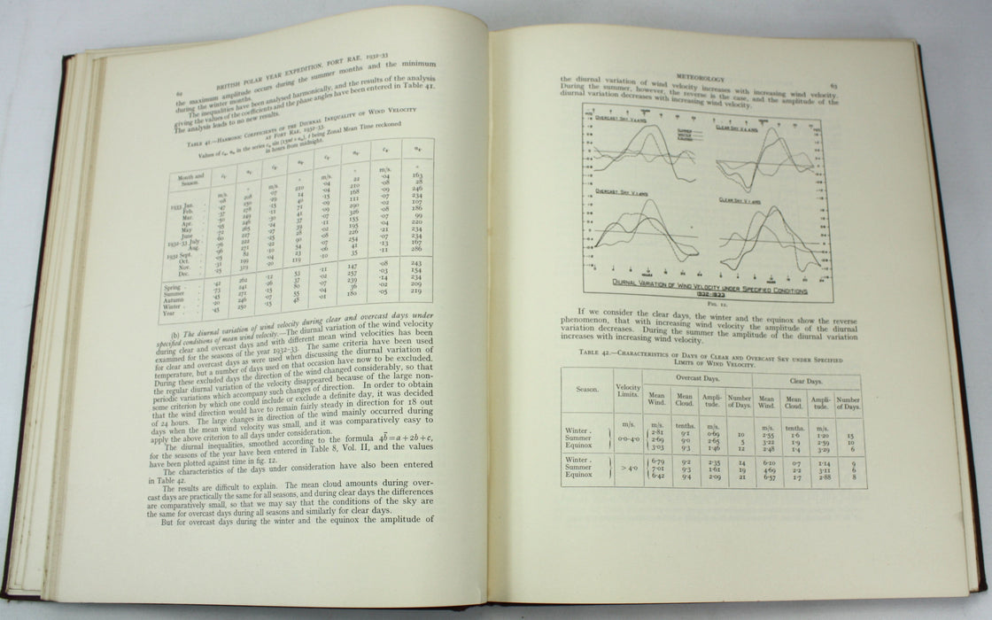 British Polar Year Expedition; Fort Rae, N.W. Canada, 1932-33, The Royal Society, 2 Vol Set complete