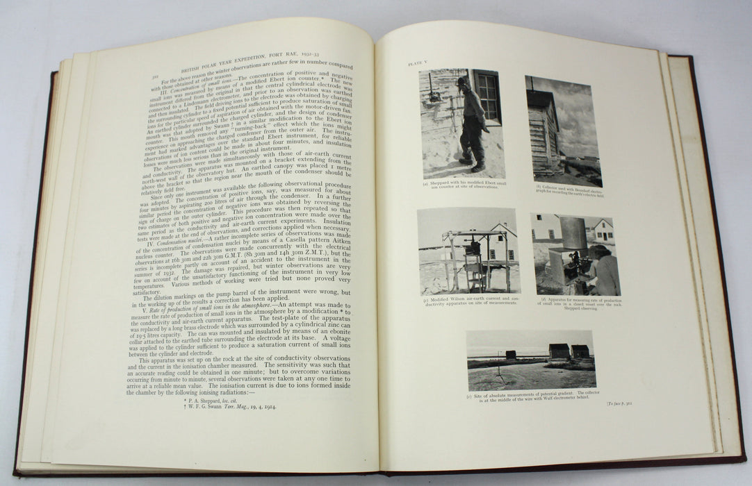 British Polar Year Expedition; Fort Rae, N.W. Canada, 1932-33, The Royal Society, 2 Vol Set complete