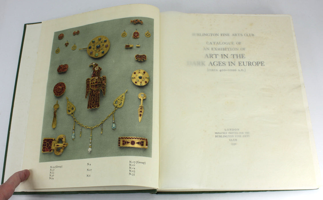 Burlington Fine Arts Club; Catalogue of an Exhibition of Art in the Dark Ages in Europe, 1930