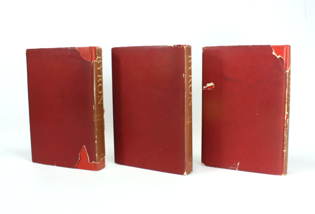 Byron; A Biography, 3 Volume set, Leslie A. Marchand, signed, 1957