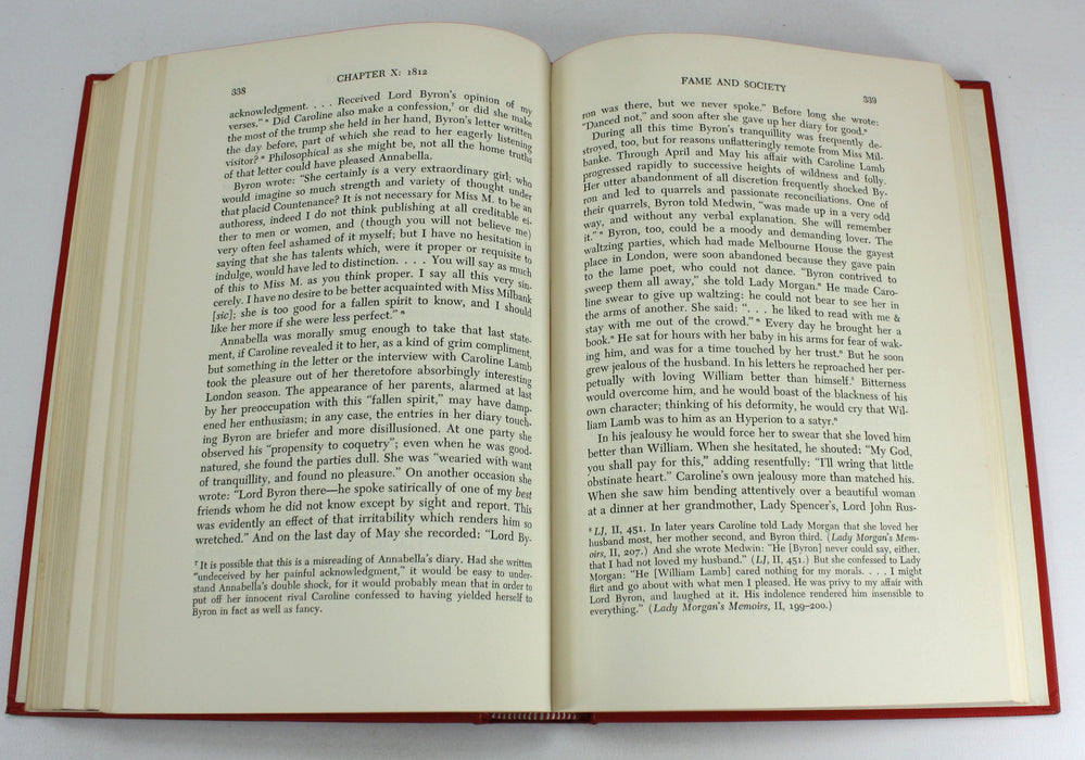 Byron; A Biography, 3 Volume set, Leslie A. Marchand, signed, 1957