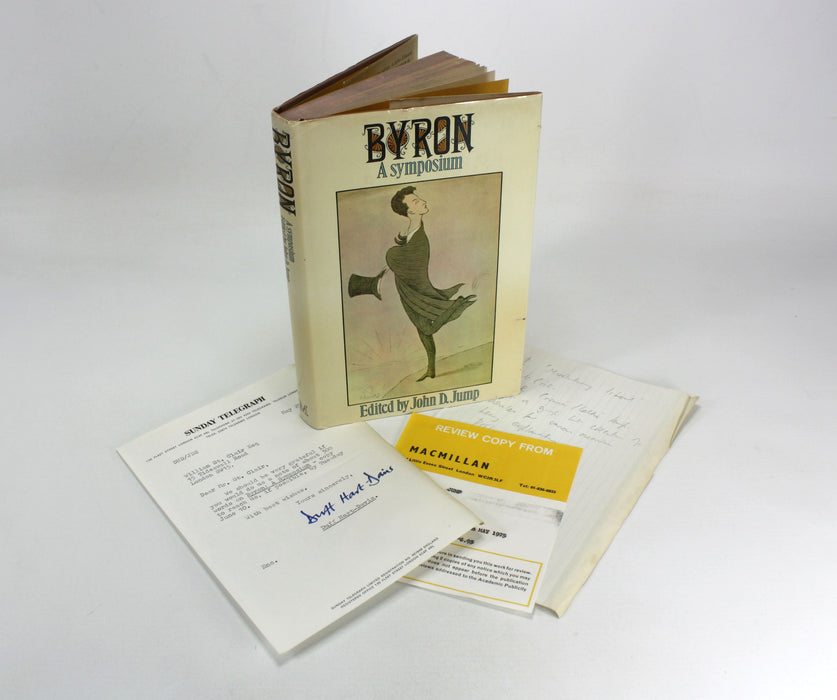 Byron; A Symposium, edited by John Jump; 150th Anniversary lectures, Review copy